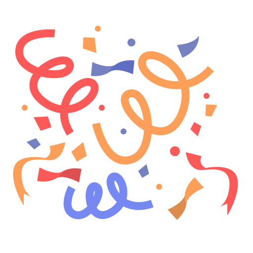 Confetti, newyears, party, patern icon