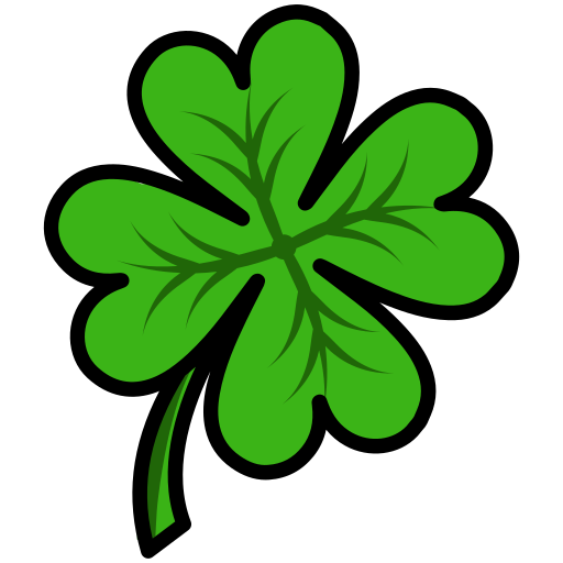 Clover, four, leaf icon