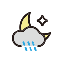 Weather,Clouds,Moon,Night,Rain,Storm