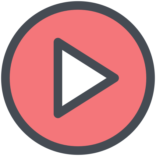Video, movie, play, button, clip icon