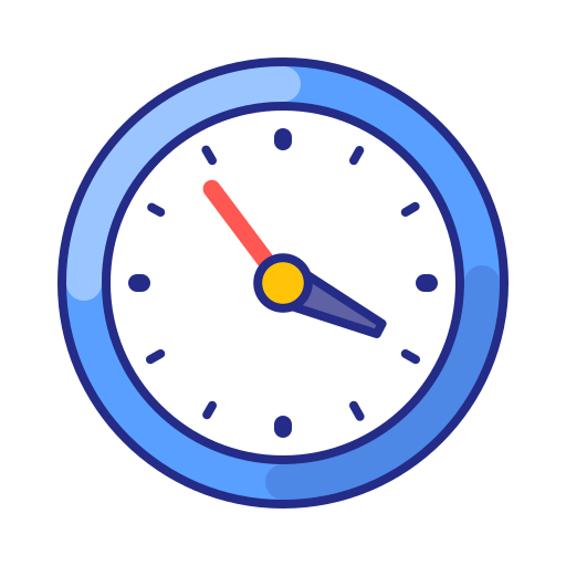 Clock, oclock, time, timing, watch icon