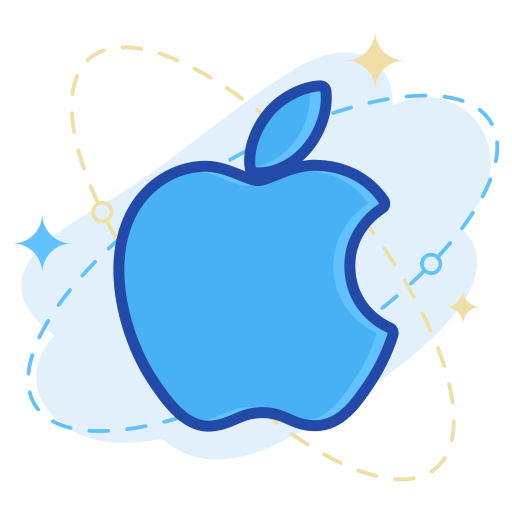 Apple, media, social icon