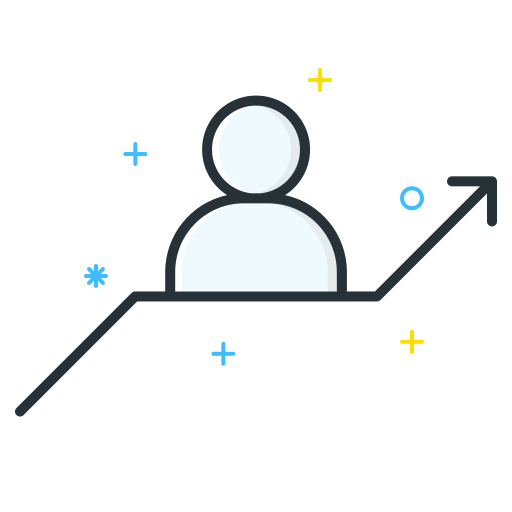 Employee, job, seeker, statistic, unemployee, work icon