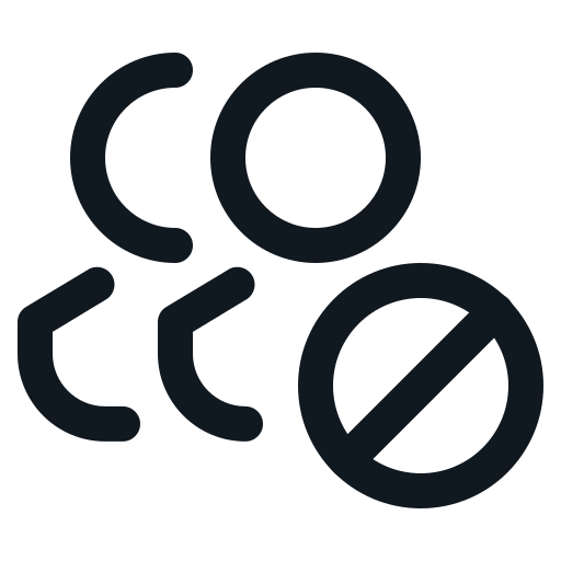 Block, friend, member, people icon
