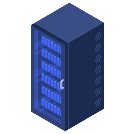Rack, server, center, data, servers icon