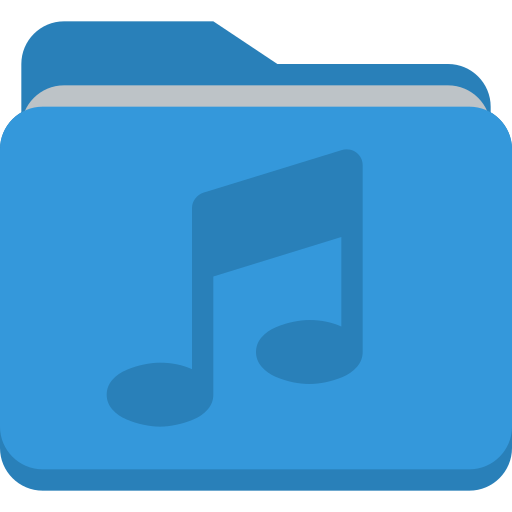 Folder, music icon