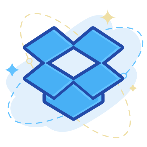 Dropbox, media, social icon