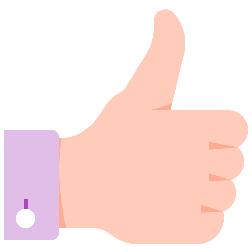 Like, hand, tumb, up icon
