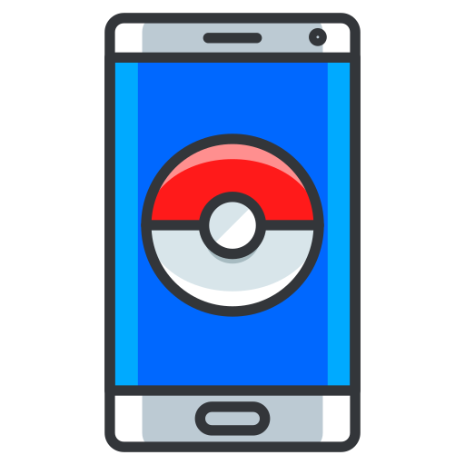 Game, go, mobile, phone, play, pokemon, technology icon