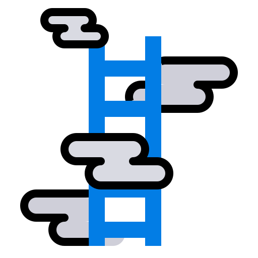 Stairs, steps, up icon