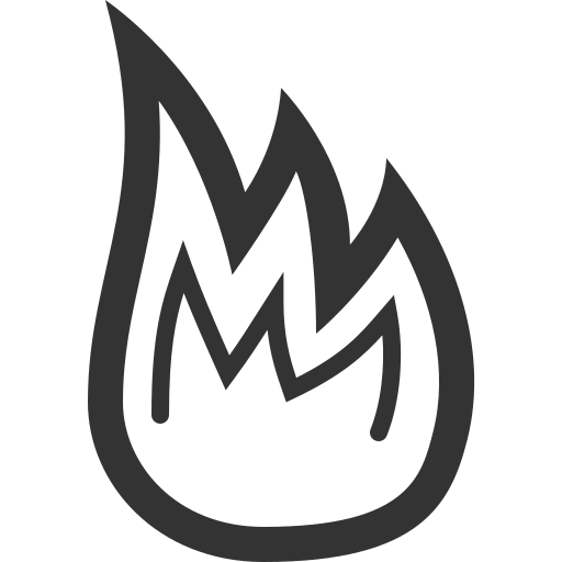 Fire, hot, burn, flame, torch icon