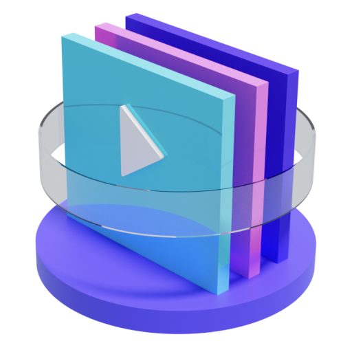 Play, bookmarks icon