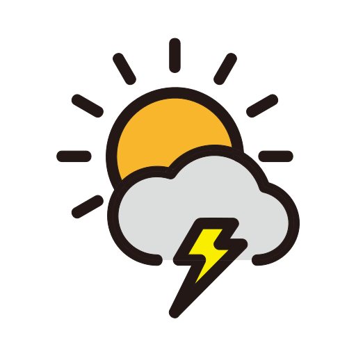 Weather, clouds, rain, storm, thunder icon