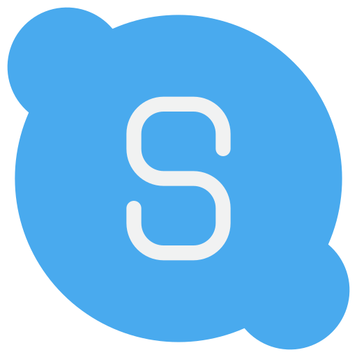 Logo, media, skype, social icon