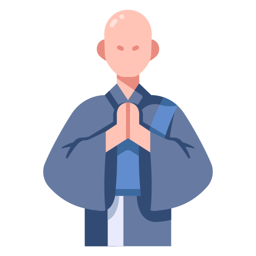 Asia, buddhist, japan, monk, religion, traditional, zen icon