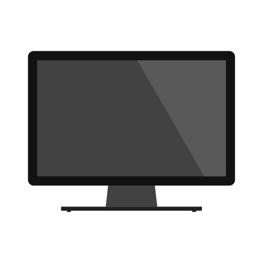 Lcd, normal, desktop, monitor, screen icon
