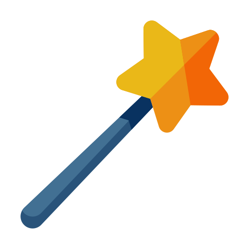 Design, wand, magic, tool, magician icon