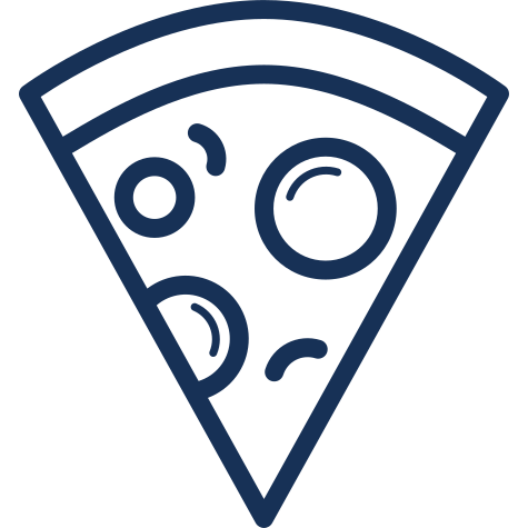 Fast, food, gastronomy, pizza, restaurant, slice icon