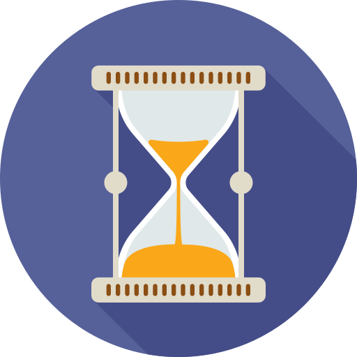 Hourglass, clock, loading, time, watch icon