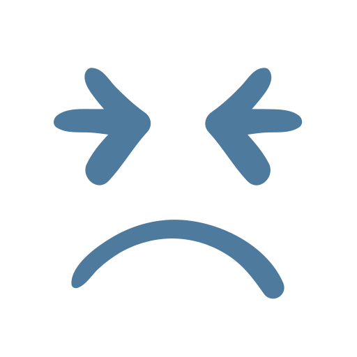 Emoji, emoticon, pain, sad icon