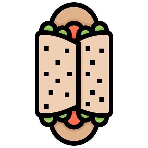 Bread, breakfast, burger, food, sausage icon