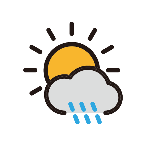Weather, clouds, cloudy, rain, sunny icon