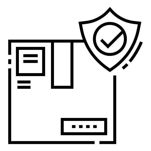 Insurance, package, policy, postal, protection, safeguard, shield icon