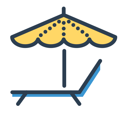Enjoy, relax, rest, vacation icon