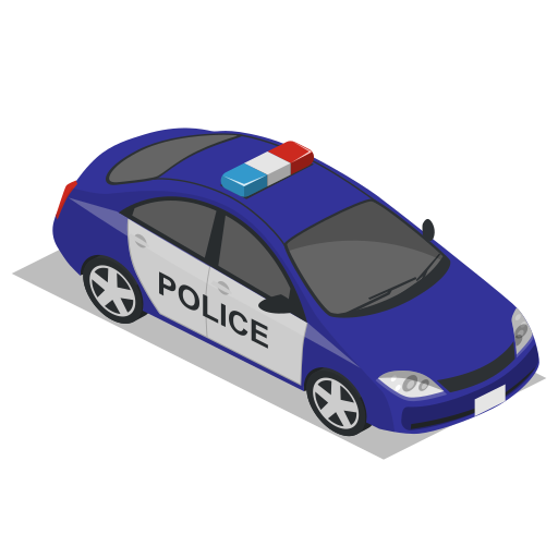 Car, police, vehicle icon
