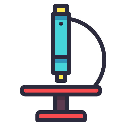 Lab, microscope, school, science icon
