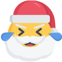 Christmas,Emoji,Laugh,Laughing,Santa
