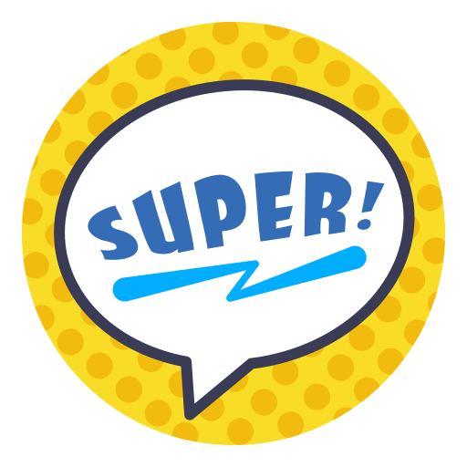 Comics, hero, layer, photo, sticker, super, word icon