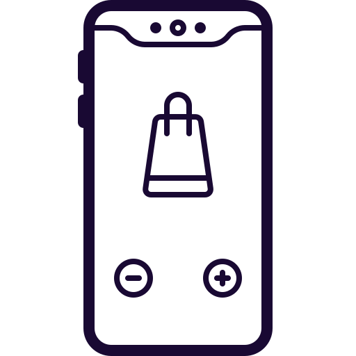 Buy, mobile, online, phone, store icon