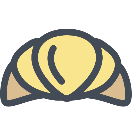 Bakery, breakfast, croissant icon