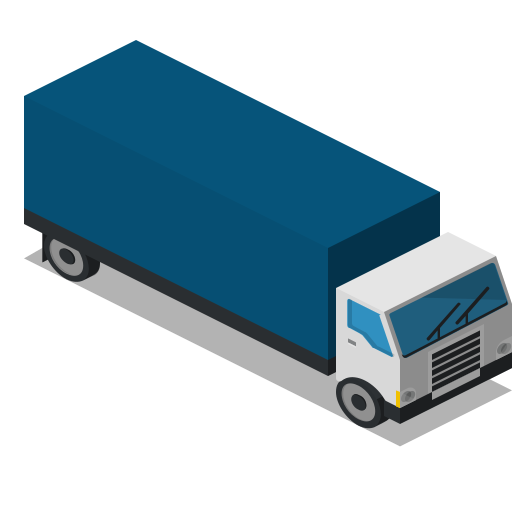 Front, lorry, truck, vehicle icon