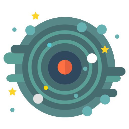 Andromeda, astronomy, cosmos, galaxy, space, spiral, universe icon
