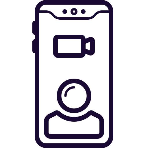 Camera, facetime, record, skype, video icon