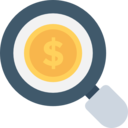 business,analytics,seo and web,bar chart,magnifying glass,coin,search,loupe,stats,statistics,profits ok 
