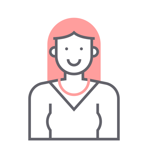 Female, girl, pretty, woman icon