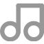 Outline Music icon 64x64