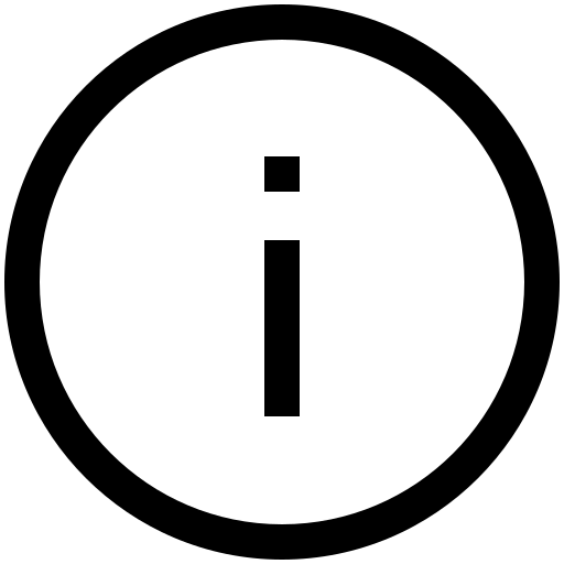 About, description, help, info, information, notification icon