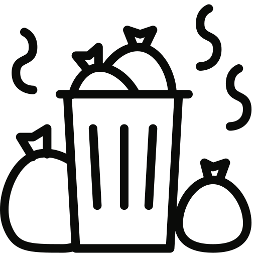 Trash, waste icon