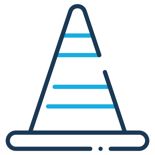 Building, cone, construction, industry icon