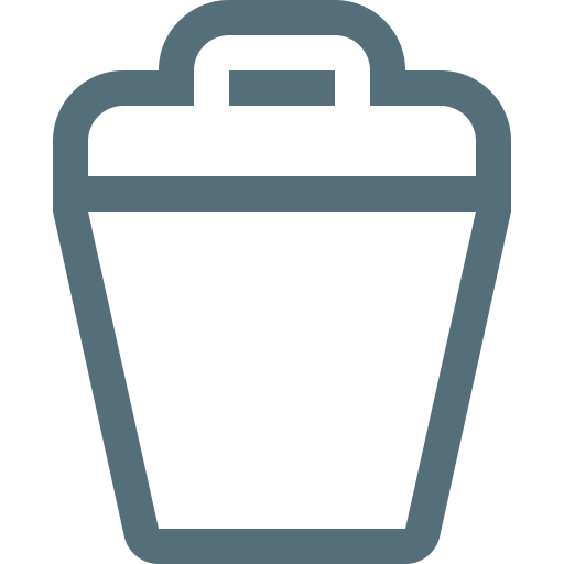 Bin, dustbin, garbage, rubbish, trash, trashcan, waste icon