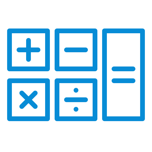 Calc, calculation, calculator, count, finance, math icon