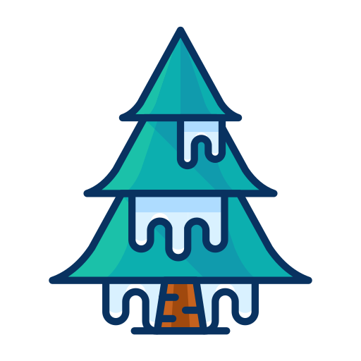 Cold, forest, ice, snow, tree, winter icon