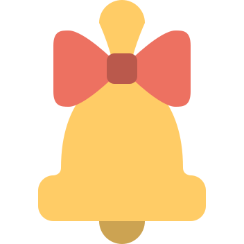 Alarm, bell, celebration, christmas, holiday, joy, notification icon