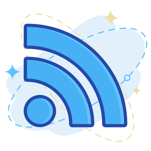 Media, social, wifi icon