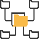 interface,analytics,symbol,files and folders,connection,connected,folder,data,data analytics,graphic,folders