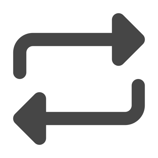 Arrow, cycle, loop, repeat, replay, chain icon